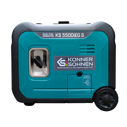 K&S Notstromaggregat Dual LPG GAS Benzin Inverter Stromerzeuger Generator 5,5KW