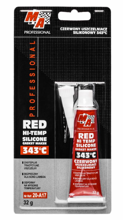 MA Pofessional Rot Silikon Dichtstoff Dichtmasse Gasket Maker ROT 32g  343°C