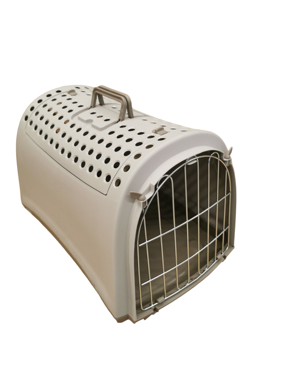 Transportbox Linus Cabrio Hunde Katzen Haustier bis 7 Kg Tierbox Reisebox Grau