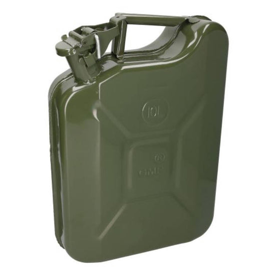 10l Kanister Blechkanister Reservekanister Metallkanister Kraftstoffbehälter  Farbe grün