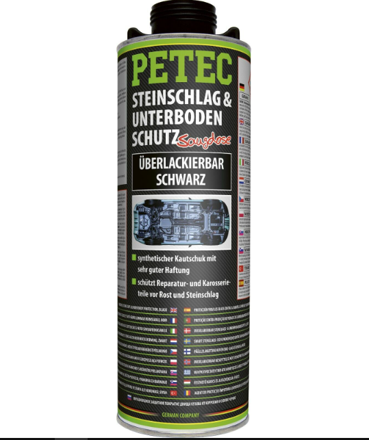 PETEC 73110 Unterbodenschutz Bitumen schwarz Korrisionsschutz Saugdose Rost 1L