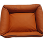 Hundebett Hundekorb Hundekissen Hundesofa Liegeplatz Kunstleder Gr. L Orange