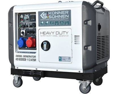 K&S Notstromaggregat 230V 400V Diesel Stromgenerator Notstromerzeuger 7.5kW ATS