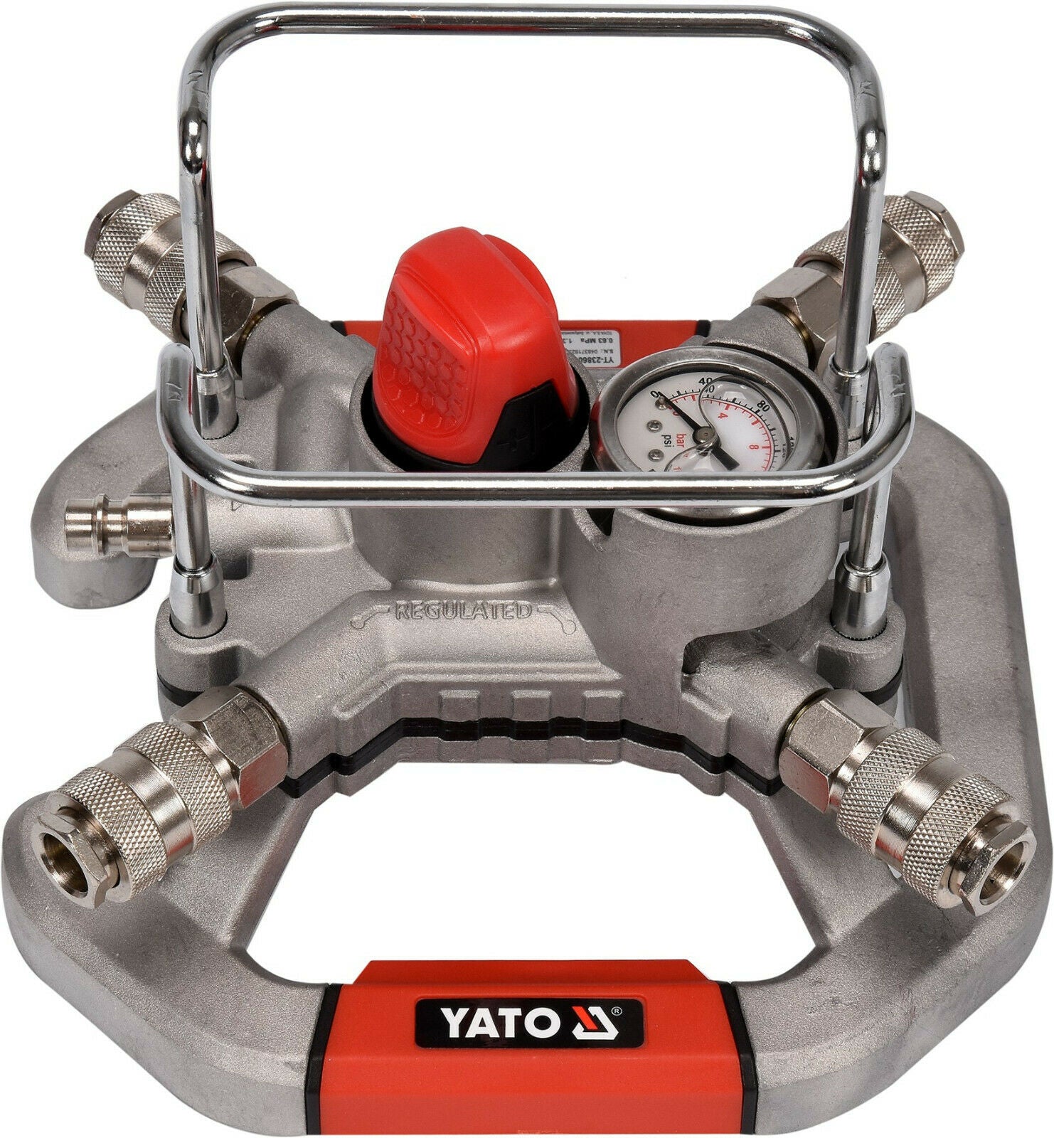 Yato transportabler 4 Fach 16 Bar Druckluftverteiler Druckluftverteilungsregler - Flex-Autoteile