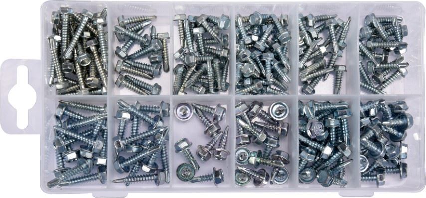 Yato YT-36512 200stk set self-tapping sheet metal screws