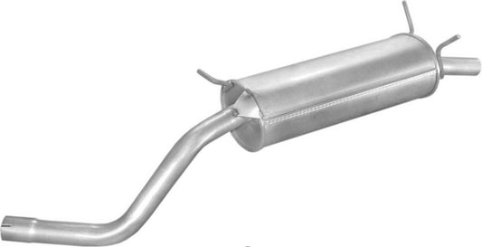 Field silencer Endpuff exhaust at the back for Renault I Cabrio Coach 2.0 114PS