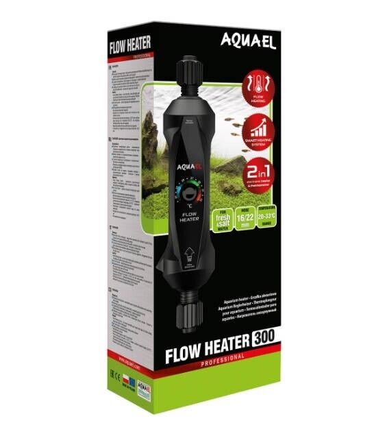 Aquael Flow Heater 300 Temperatureinstellungen für 100-600L Temperatursensor