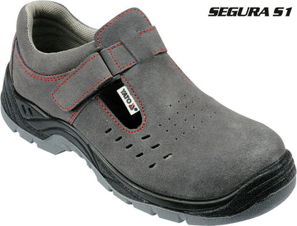 Yato YT-80467 Arbeitsschuhe S1 Größe 43 Leder Arbeitssandalen Sicherheitsschuhe