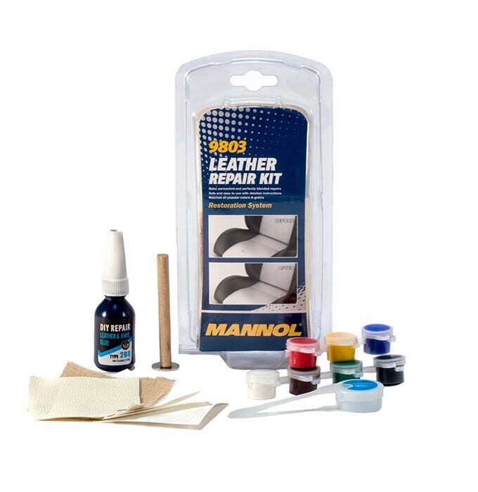 Mannol 9803 leather repair set leather preparation processing repair kit