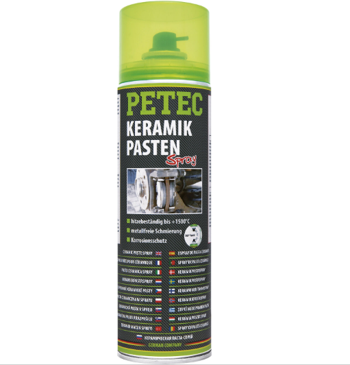 PETEC 70650 Keramikpastenspray Bremspaste Montagespray Schmiermittel 500ml