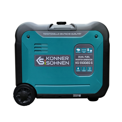 K&S Notstromaggregat Dual LPG GAS Benzin Inverter Stromerzeuger Generator 5,5KW