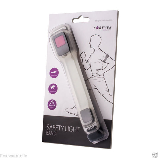 Lauflicht 2 LEDŽs Sicherheitslicht  Band Wasserfest Leuchtarmband Running Band