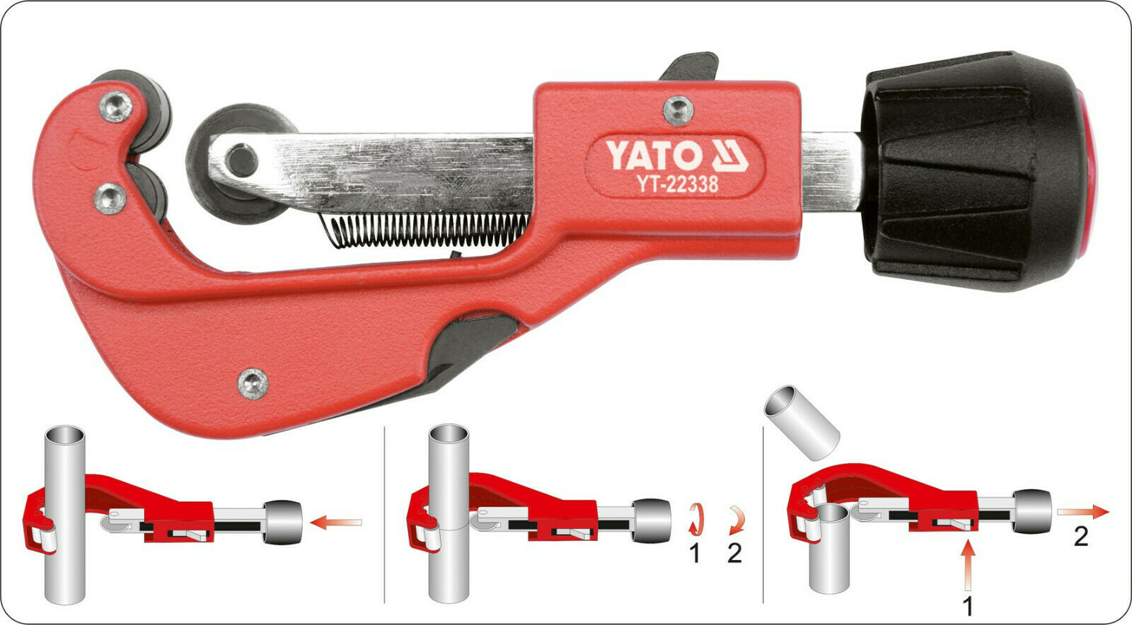YATO YT-22338 Rohrschneider für Plasik, Alu und Kupfer 3-32mm Entgrater - Flex-Autoteile