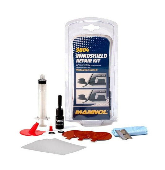 Mannol front slices windshields stone chill repair set processing