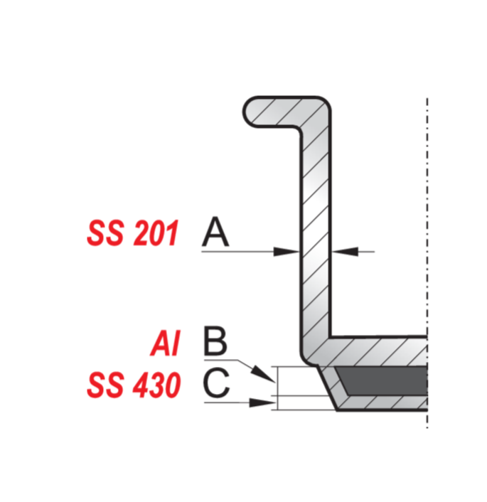 25L Kochtopf Suppentopf Edelstahl 32cm Deckel Küchentopf Bratentopf Induktion