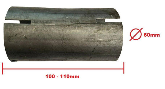 Rohrverbinder Reparaturrohr Auspuff Stück universal Rohr geschlitzt Ø 60mm