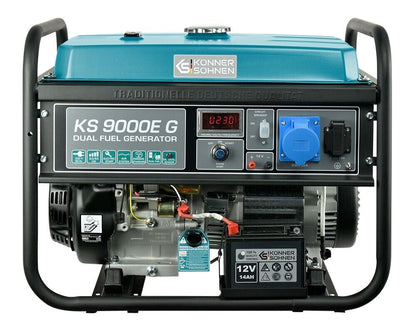 Notstromaggregat Dual LPG Gas Benzin 6,5KW Stromerzeuger Stromgenerator KS9000EG
