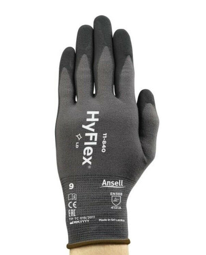 12x HyFlex 11-804 Arbeitshandschuh Gr L 9 Mechanikerhandschuh Schutzhandschuh