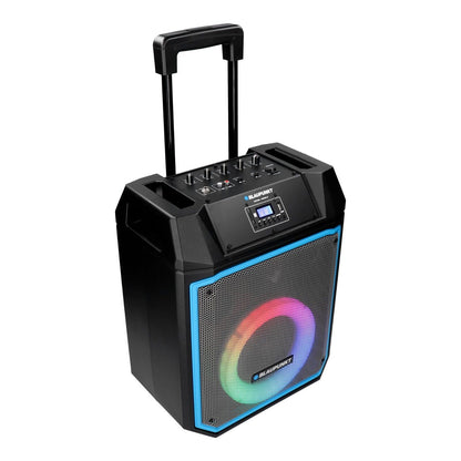 Blaupunkt Akku Partybox Karaoke 600W tragbar Lautsprecher Box Mikrofon Bluetooth