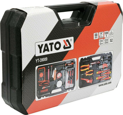 Yato YT-39009 Elektriker Werkzeugkoffer Werkzeugsatz 68Tlg. Werkzeugset Sortiert - Flex-Autoteile