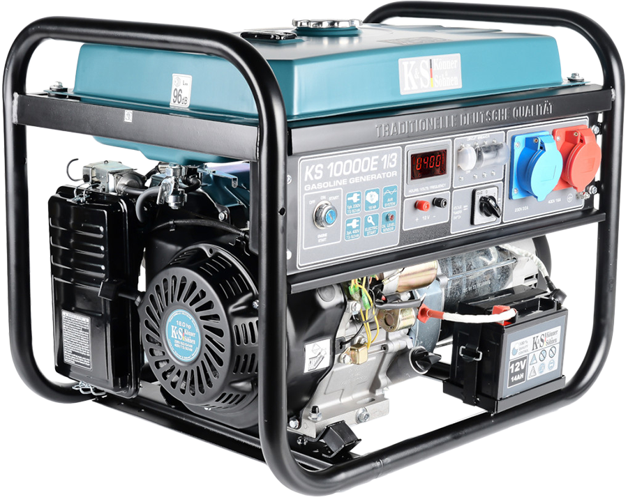 Notstromaggregat KS10000E-1/3 Stromerzeuger VTS Generator Benzin 8KW 230V 400V