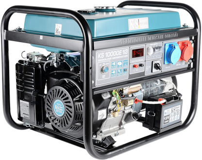 Notstromaggregat KS10000E-1/3 Stromerzeuger VTS Generator Benzin 8KW 230V 400V