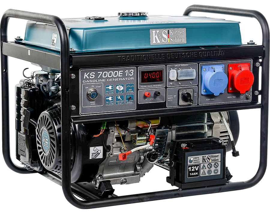 KS7000E-1/3 electricity generator VTS generator petrol AVR emergency generator 5.5KW 400V