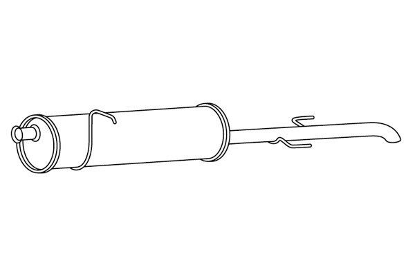 Endschalldämpfer Endtopf Auspuff hinten für Movano B Master III Nissan NV400 2,3