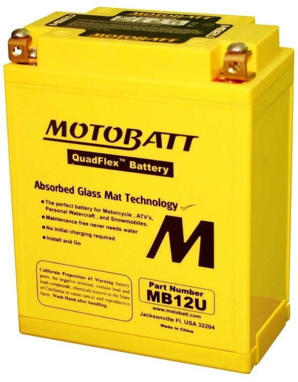 Batterie 15Ah 12V Motorradbatterie MB12U BMW F650, G650GS, HONDA CB350, CB550SC