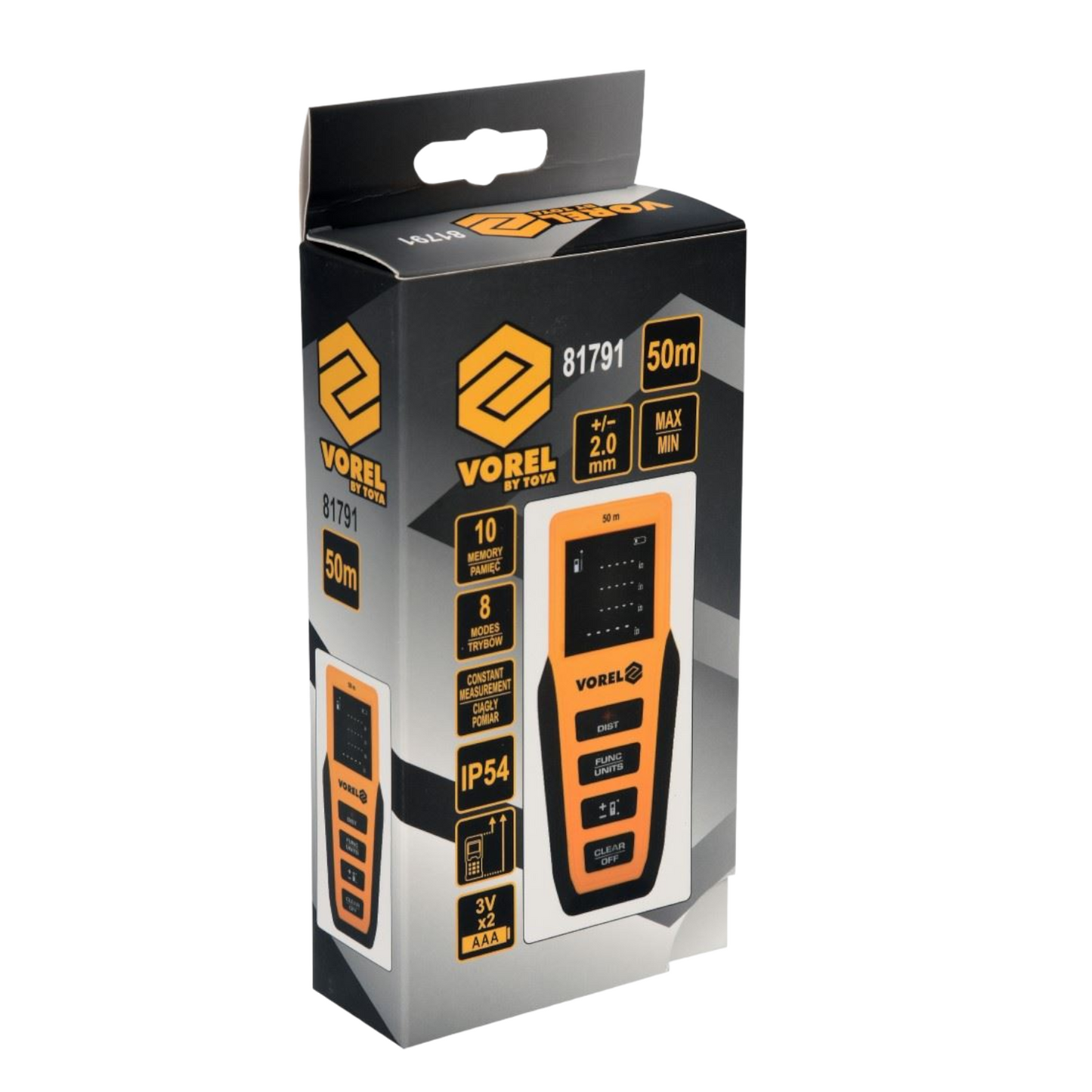 Laser-Distanzmessgerät Vorel T81791, Distanzmesser, Laser, Digital